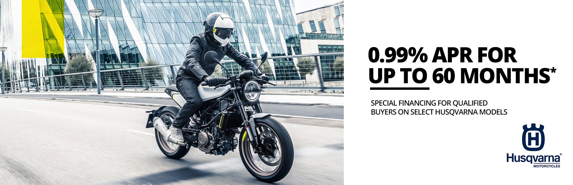 Husqvarna Motorcycles: VENTURE OUT Street Retail Finance Program
